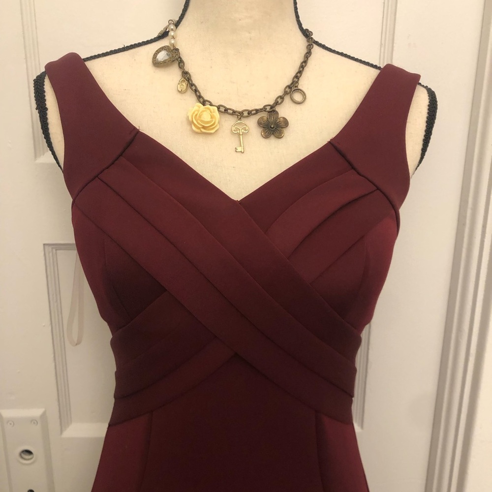Formal maroon dress size M